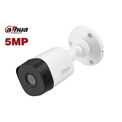Modelo: DH-HAC-B2A51N
Cámara Dahua tubo 5MP, lente fijo de 2.8mm, switchable CVI/CVBS/AHD/TVI, iluminación Ir 20 metros, proteccion IP67, metal+plástico.