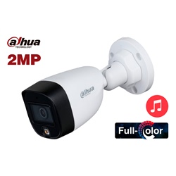 Modelo: DH-HAC-HFW1209CN-A-LED
Cámara tubo Dahua resolución 2MP, (1080P) sensor optico 2.8mm, 4 en 1 HD-AHD TVI CVI CVBS compatible, Full Color dia noche 24/7 iluminación 20M, IP67 pvc, con AUDIO