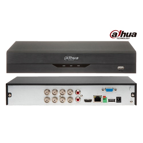 Mod: DH-XVR5104HS-I3
XVR Penta Híbrido 8 Canales + 4 canales IP, 5MP, 4MP, 1080p@ 25/30 fps, 720p@ 50/60 fps, 720p@, H265+ , IP / CVBS / HD-AHD / HD-TVI / HD-CVI / HD-XVI, soporta 1 HDD SATA hasta 6TB, Audio 1 Ent / 1 Sal, Salida Vídeo HDMI/VGA, puerto LAN 10/100, 2 puertos USB 2.0, audio coaxial p/puerto, Monitoreo P2P (iOS, Android y PC), protección perimetral 