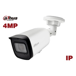 Cámara IP Dahua 4MP 30fps, lente motorizado de 2.8 - 12mm, compresión de video H265+, nivel de protección IP67, Iluminación nocturna 50 metros, metal/pvc, POE 